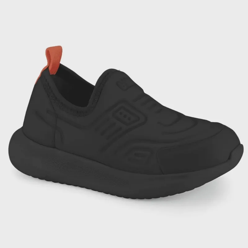 Tênis Infantil Bibi Flash Baby Calce Fácil Confortável Preto