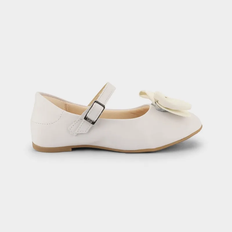 Sapatilha Infantil Bibi Ballerina Basic Branca com Laço 29
