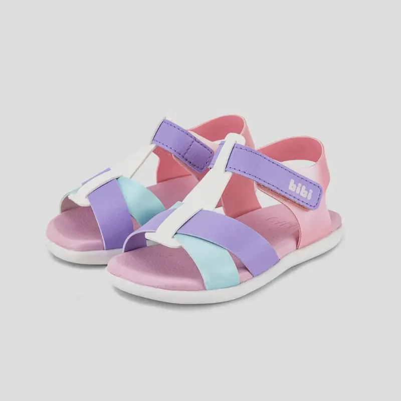 Sandália Baby Soft ii Rosa com Lilás Bibi 1188146