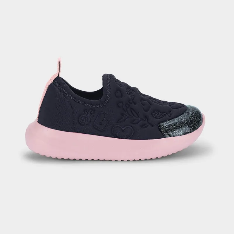 Tênis Infantil Bibi Flash Azul Marinho com Rosa 24
