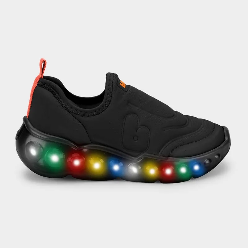 Tênis Infantil de Luz Bibi Roller Celebration 3.0 Preto 23