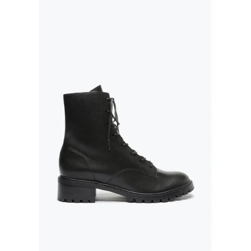 Bota coturno tratorado classic couro preta S 04260 0099 0001 schutz