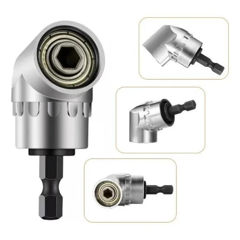 3x Adaptador Angular 105 Graus Metalico Para Parafusadeira