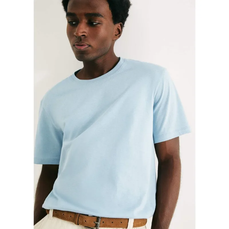 Camiseta Básica Unissex Manga Curta World - Azul XG