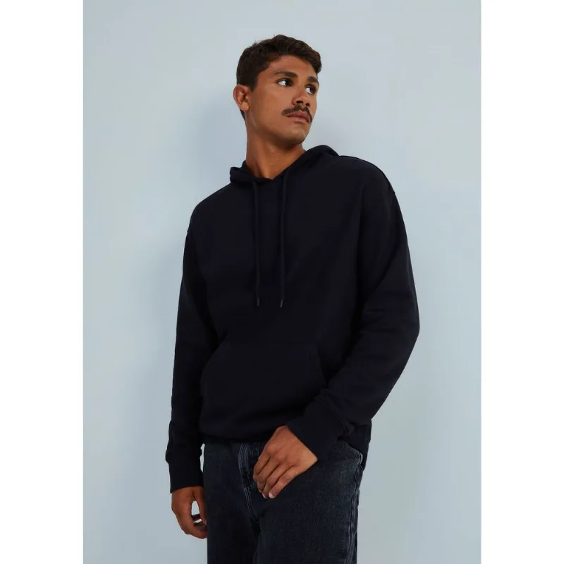Blusão Básico Masculino Comfort Em Moletom Peluciado - Preto P