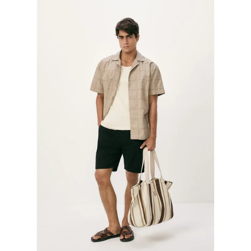 Bermuda Básica Masculina Jogger Em Sarja Moletom - Preto XG