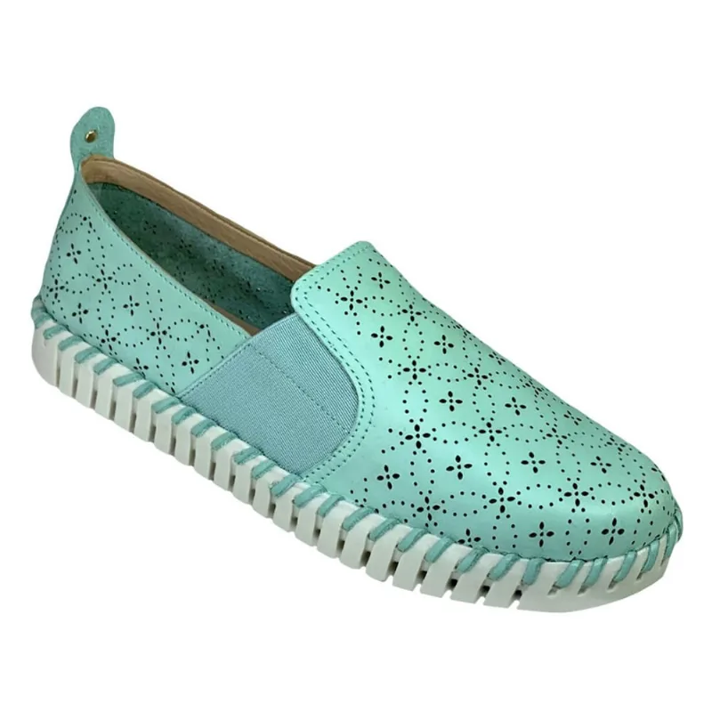 Slip On Couro Bottero Laser Feminino