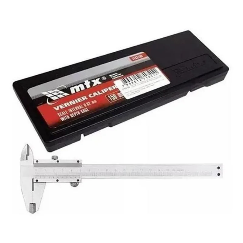 3x Paquímetro Universal 150 Mm (6 ) Em Aço Inox - Mtx