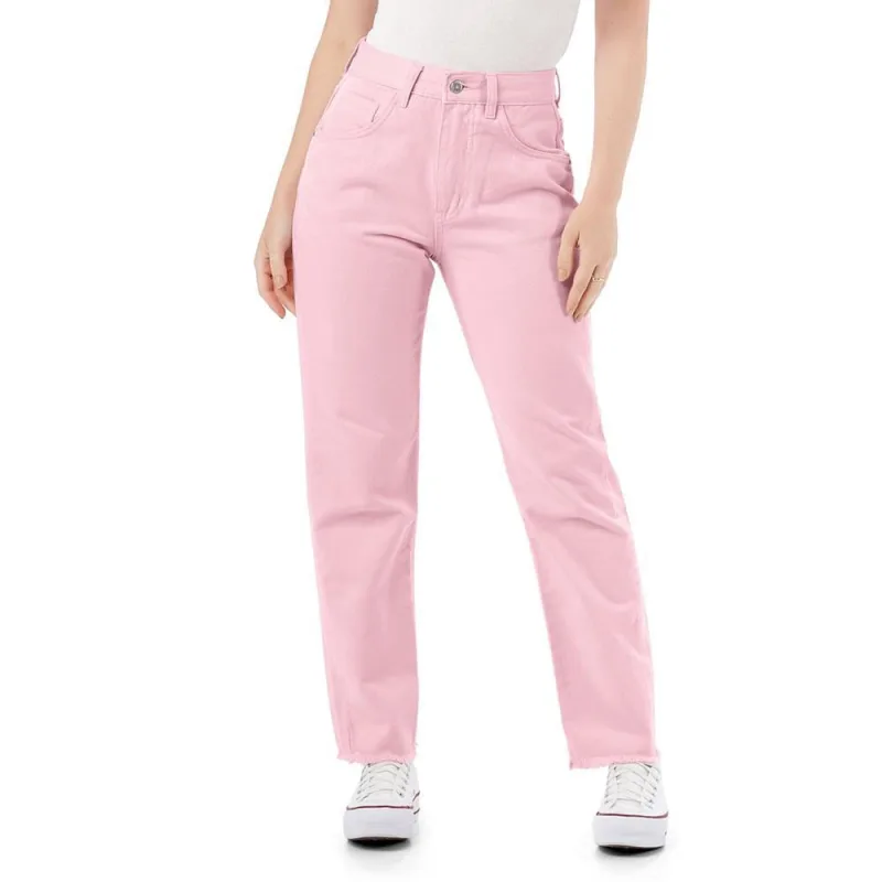Calça Reta Color Jeans - Angel - Não Disponível - Moda