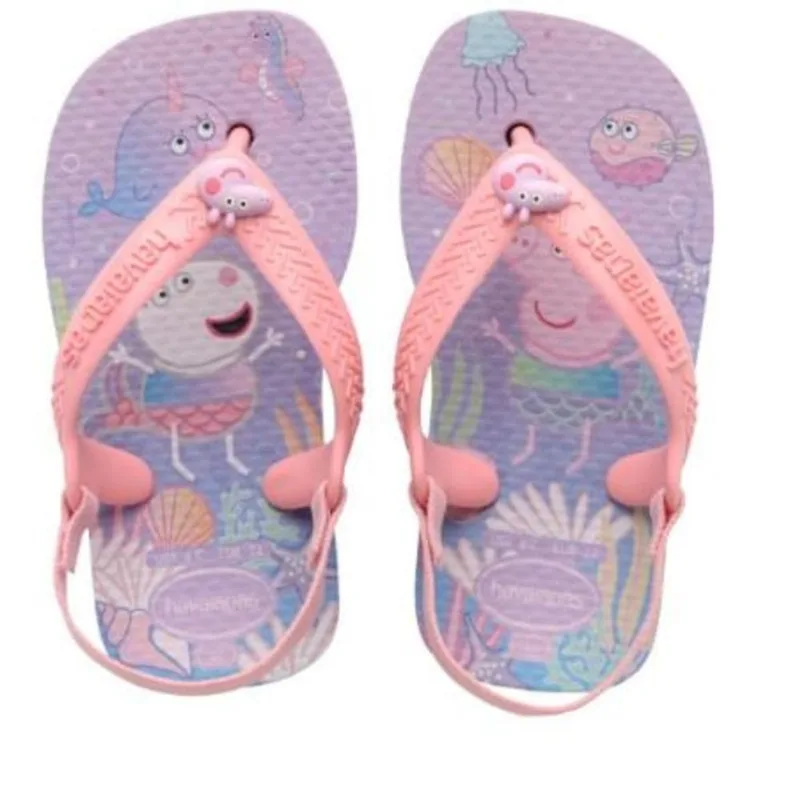 Chinelo Infantil Baby Menina Peppa Pig Havaianas Rosa 25/26