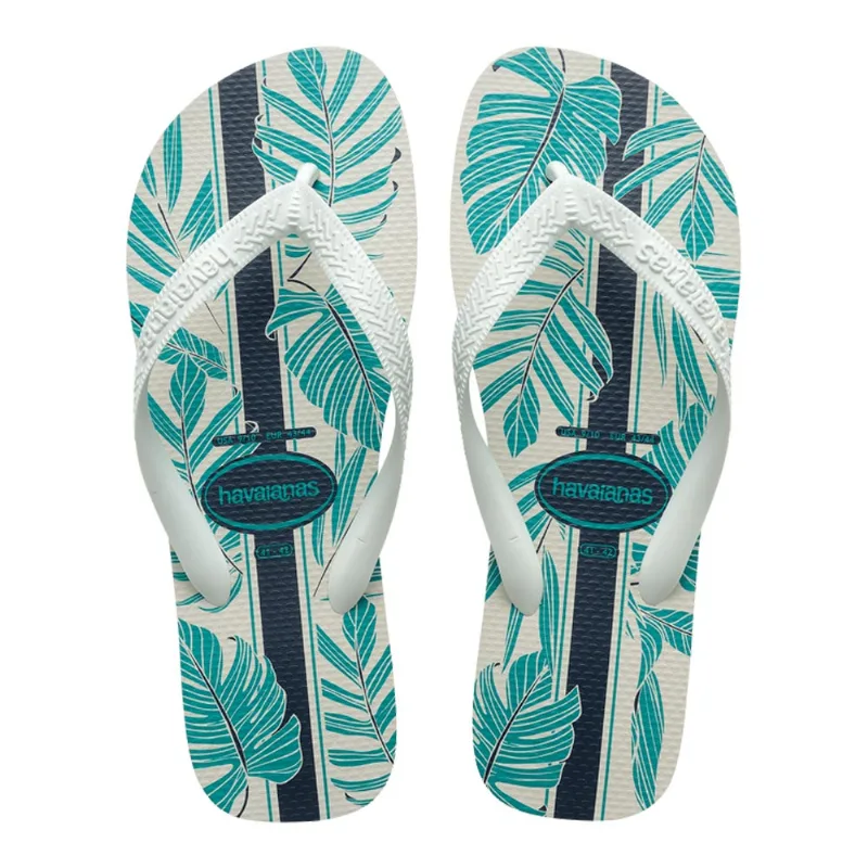 Sandália Havaianas Aloha Branco Azul Indigo Tamanho 35/36 1 Par - HAVAIANAS