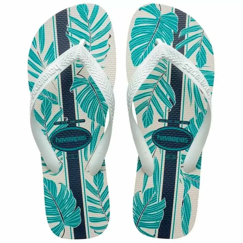 SAND HAVAIANAS ALOHA FC BRANCO BRANCO AZUL INDIGO 41 42 - HAVAIANAS - Vestuário
