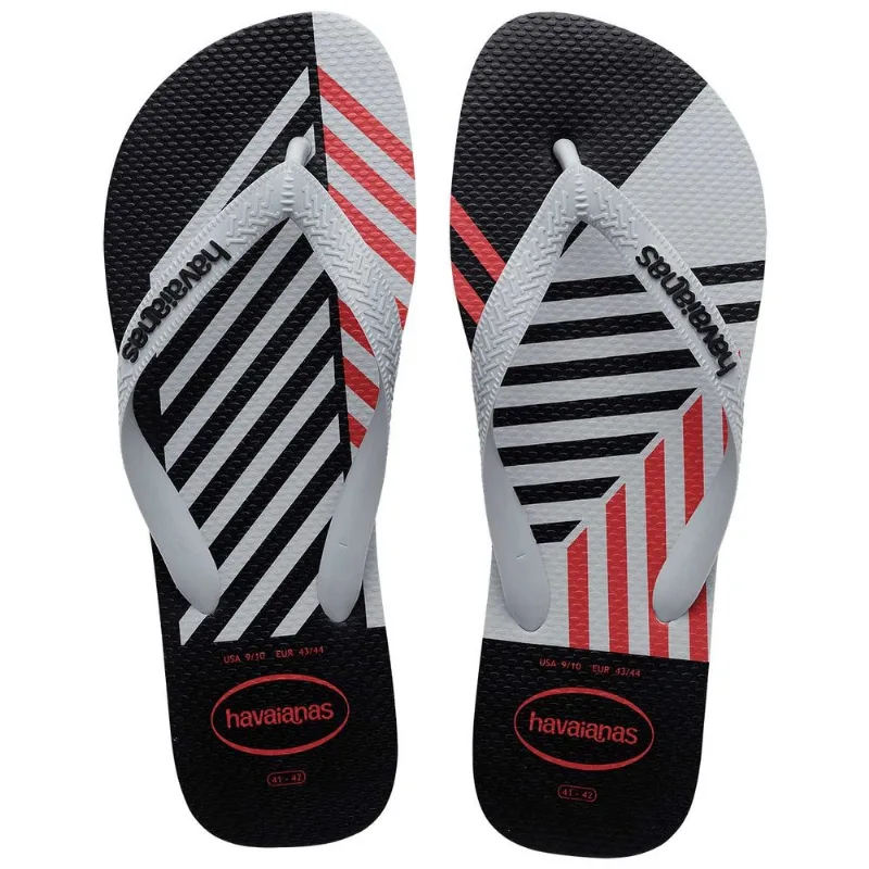 Chinelo Havaianas Masculino Cinza Gelo e Preto 39/40 - HAVAIANAS