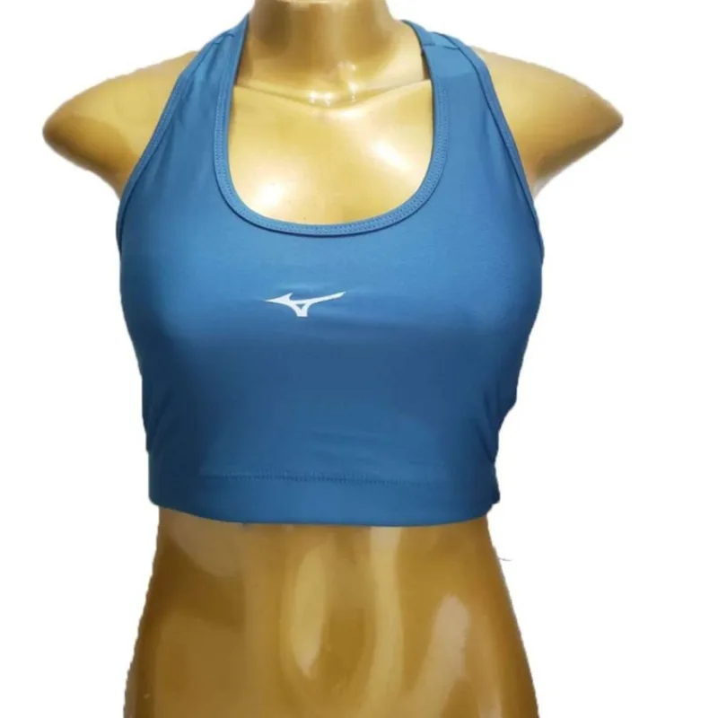 Top Mizuno Sportwear Feminino G / PTO/BCO