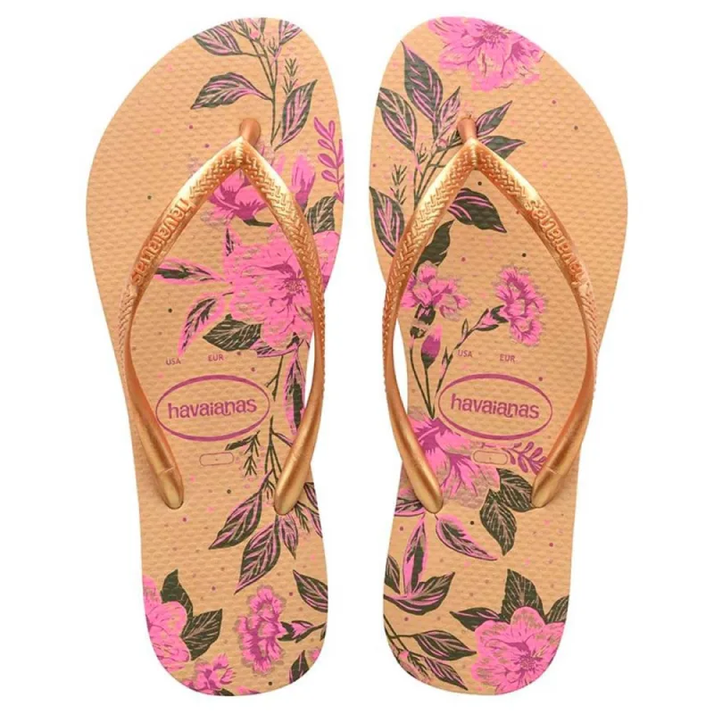 Sandália Havaianas Feminina Slim Organic Dourada 35/36 - Havaianas - Vestuário