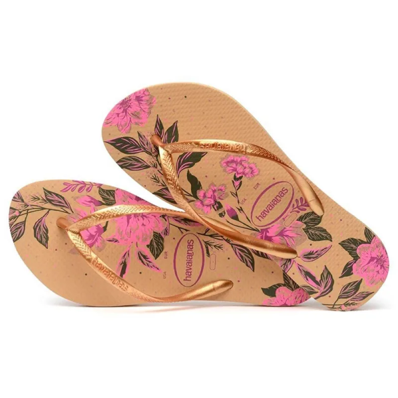 Sandália Havaianas Feminina Slim Organic Dourada 37/38 - Havaianas - Vestuário