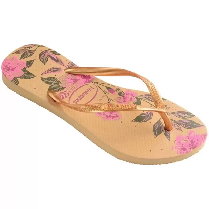 Sandália Havaianas Feminina Slim Organic Dourada 39/40 - Havaianas - Vestuário