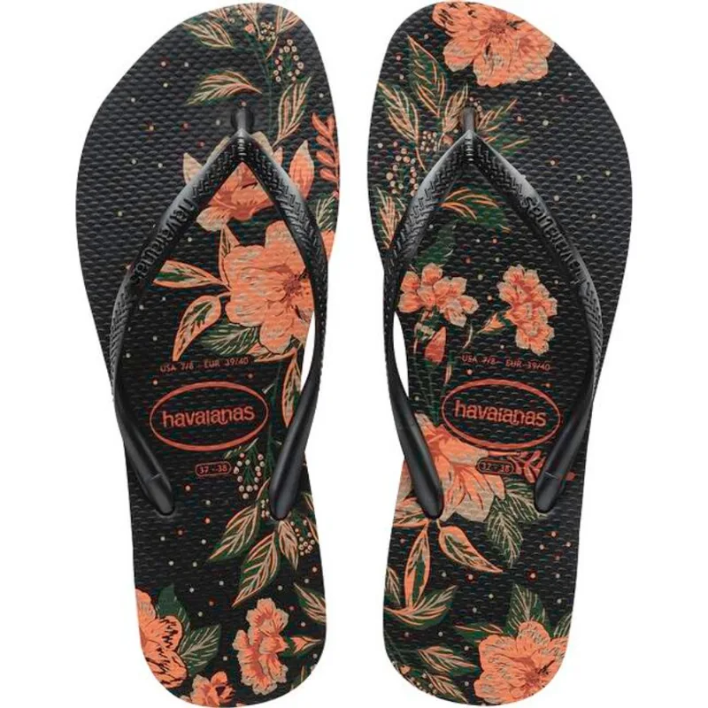 Sandália Organic Havaianas 37/38 Preto Par