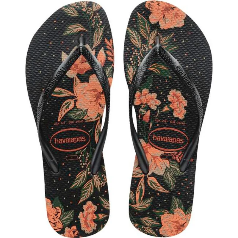 Sandália Organic Havaianas 39/40 Preto Par