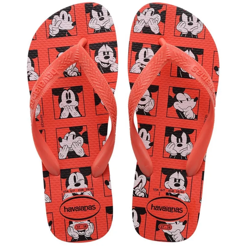 Sandália Havaianas Adulto Top Disney Vermelho Crusch 35/36