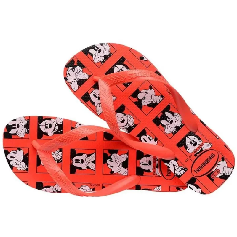 Sandália Havaianas Adulto Top Disney Vermelho Crusch 41/42