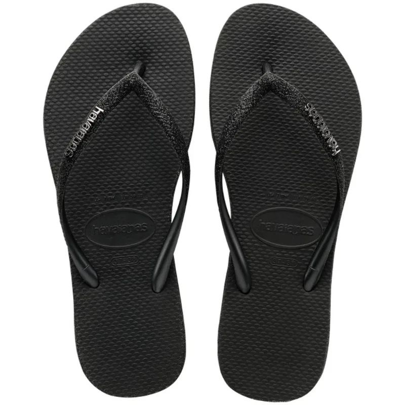 Chinelo Havaianas Feminino Slim Sparkle Preto 39/40 - Havaianas