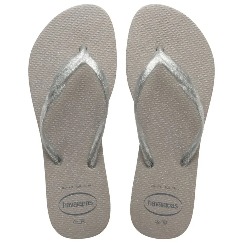Sandália Havaianas Feminina Fantasia Gloss Cinza Gelo 37/38 - HAVAIANAS
