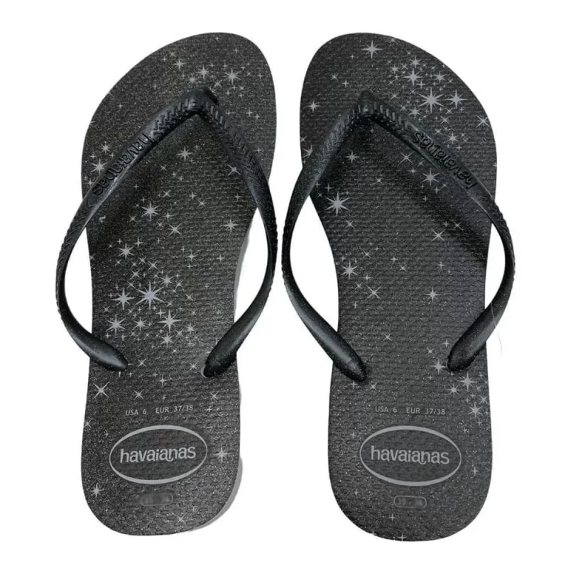 Sandália Havaianas Feminina Slim Gloss Cinza/Cinza 39/40