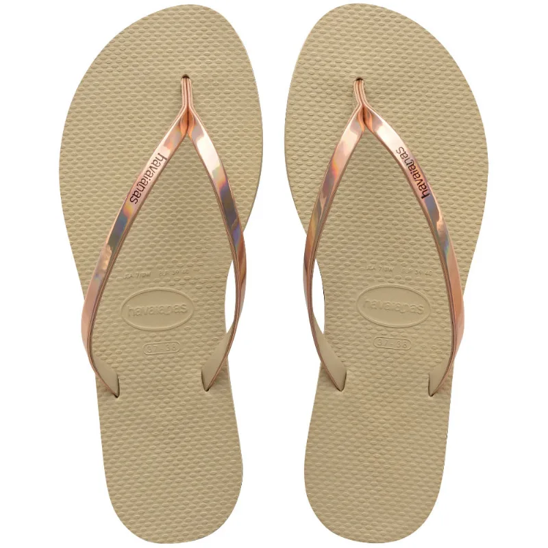 Sandálias Havaianas You Metallic Areia II 37/38 - Havaianas