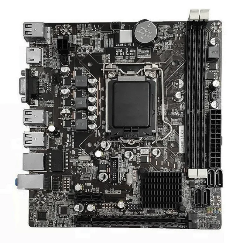Placa Mãe Brx H61, Processador Socket 1155, Ddr3, Barr. Mem. 1600 Mhz