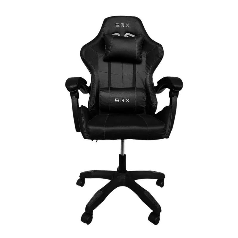 Cadeira Gamer Brx Impact com Estrutura em Madeira e Ferro, Apoio de Braço Ajustável, Encosto