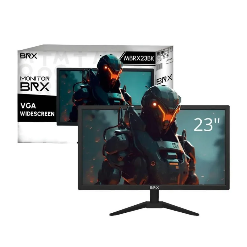 Monitor LED Widescreen 23 BRX 23" Full HD IPS 60Hz Preto BR-X