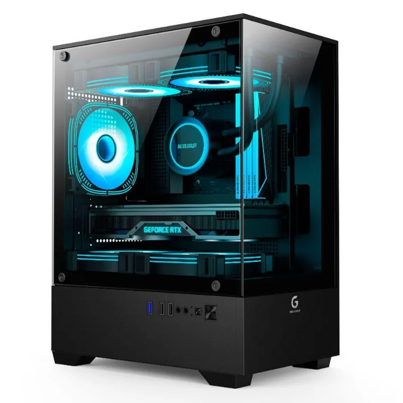 Gabinete Gamer R31b Tower Micro-atx Aço Com 3 Fans Preto Br-x