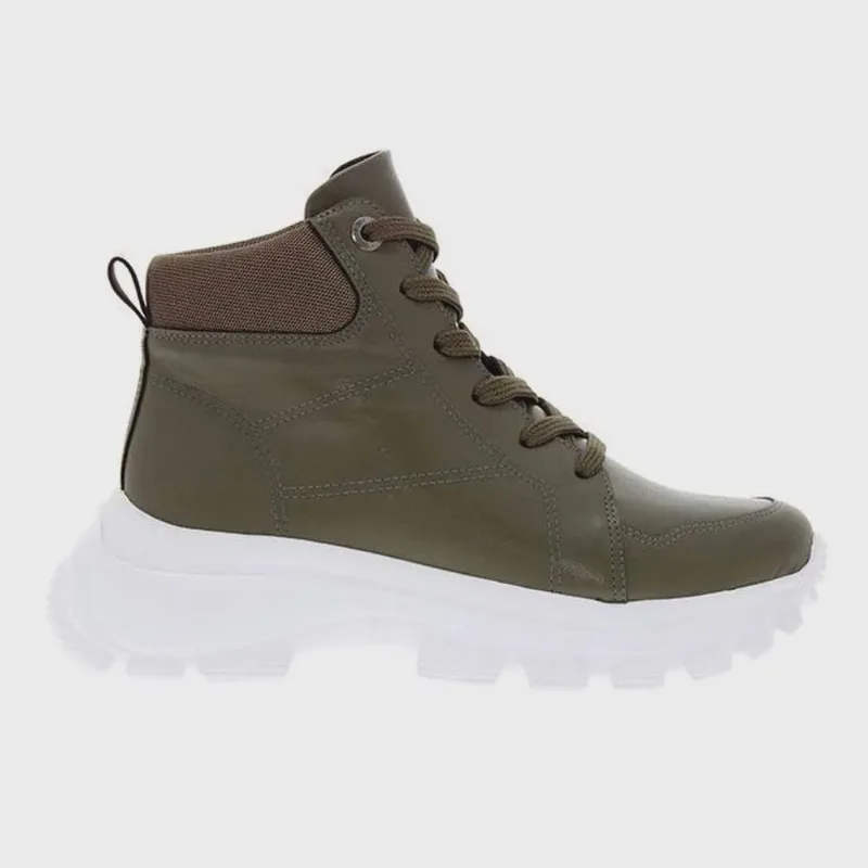 Tênis Boot Feminino Pelica Oliva Vizzano 1356.105
