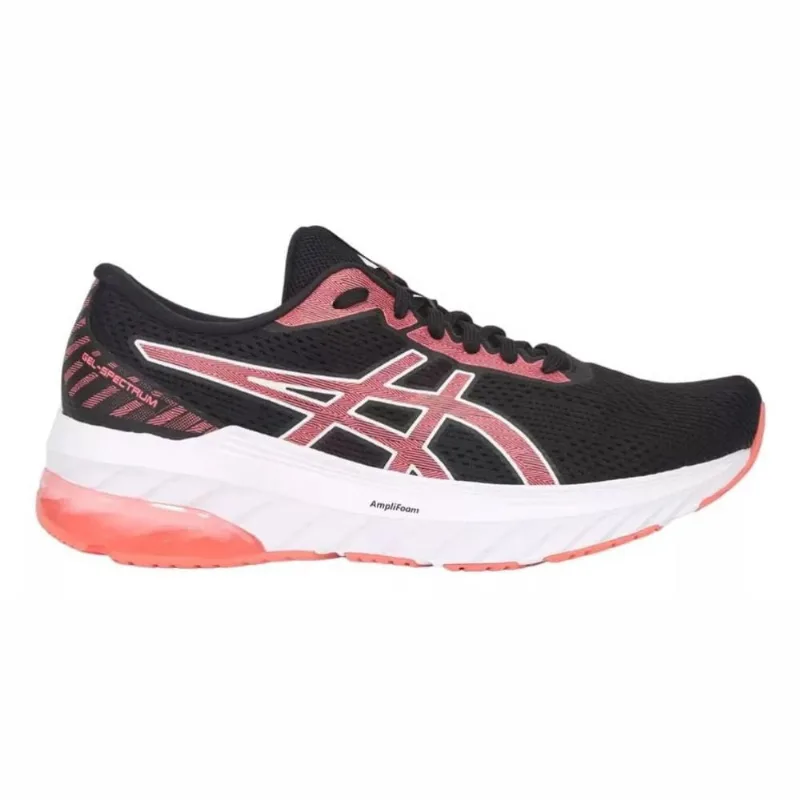 Tênis Asics Spectrum Feminino Preto Rosa Corrida Treinos
