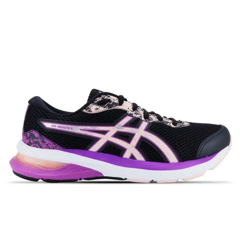 Tênis Asics Gel Nagoya 5 Preto / Rosa - Feminino