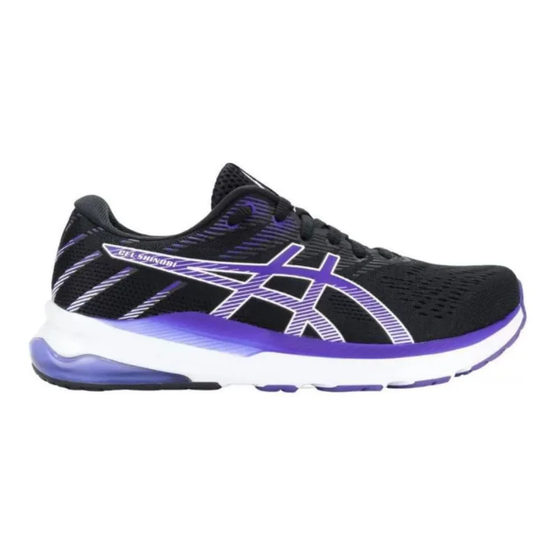 Tênis Asics Shinobi Feminino Preto Roxo Corrida Treinos