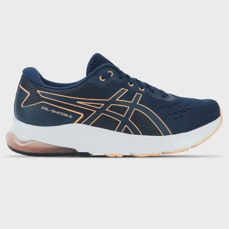 Tênis Asics Gel Shinobi 2 Feminino Marinho Laranja