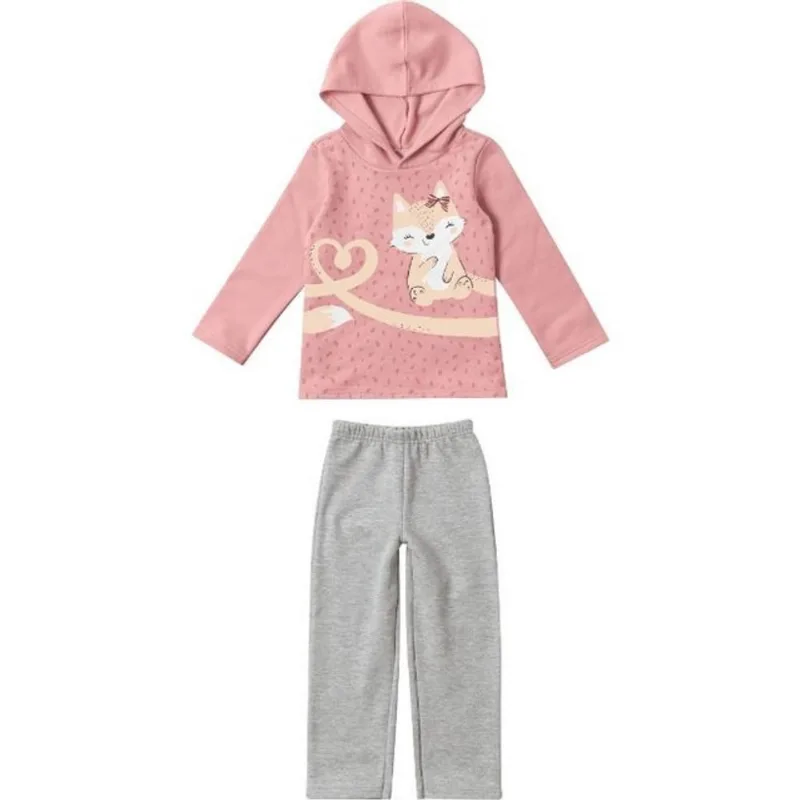 Conjunto Moletom Bebê Menina Malwee Kids Ref. 78272