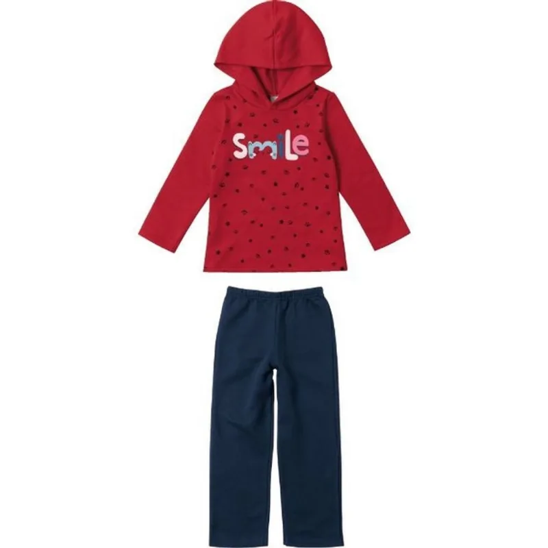 Conjunto Moletom Bebê Menina Malwee Kids Ref. 78272