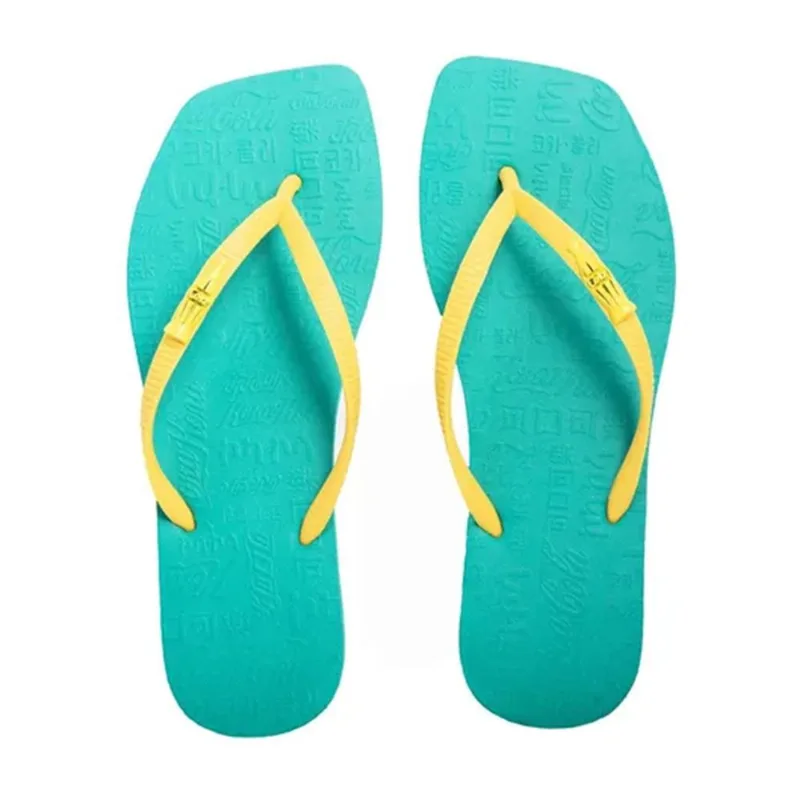 Chinelo Coca Cola Square Brasil Feminino Verde Amarelo Copa