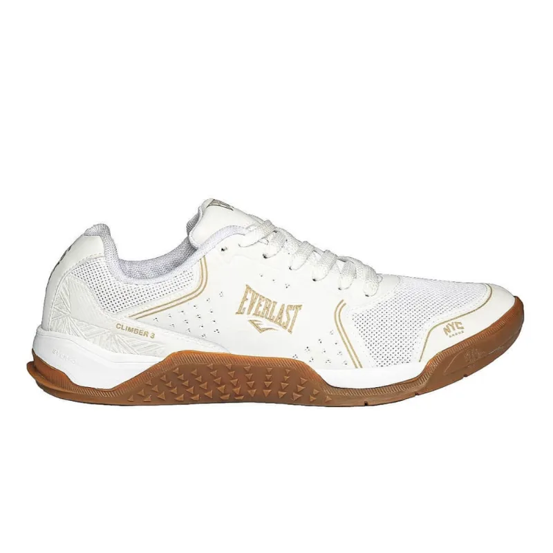 Tênis Everlast Climber 3 Cross Unissex Branco Dourado