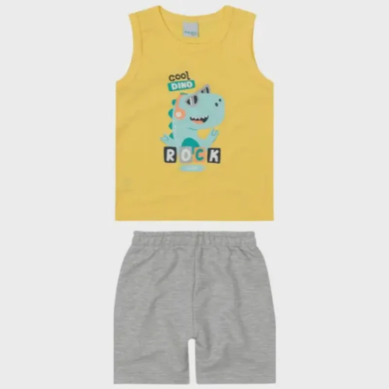 Conjunto Bebê Regata e Bermuda 84166 - Malwee Kids
