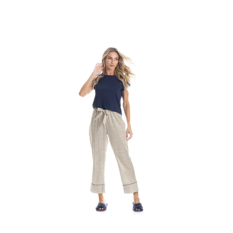 Pijama Fernanda Capri Bege (Daniela Tombini) 1476D
