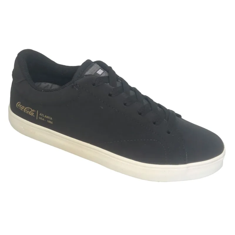 Tênis Masc Coca-Cola Casual Yankee Preto/Off White CC1809 - Coca-cola - Moda