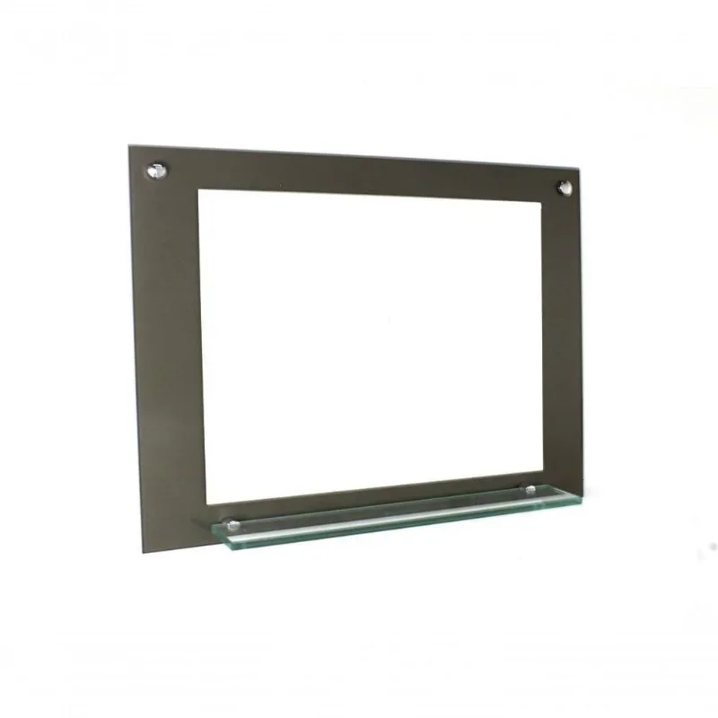 Espelho Para Banheiro Com Prateleira 60cm Ouro Envelhecido