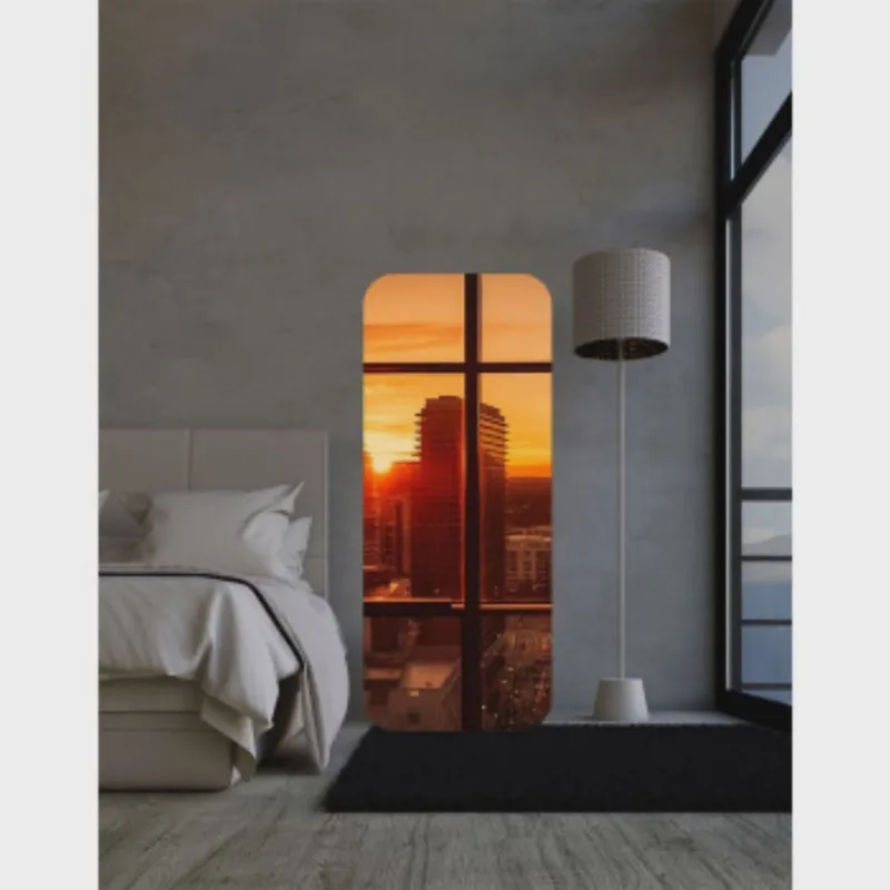 Espelho Retangular Grande 150 X 60 Corpo Inteiro Moderno Lapidado com Suporte