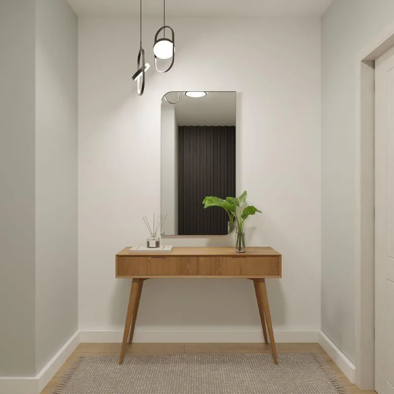 Espelho Orgânico 115cm X 60cm E24 Moldura Couro Preto Luxo