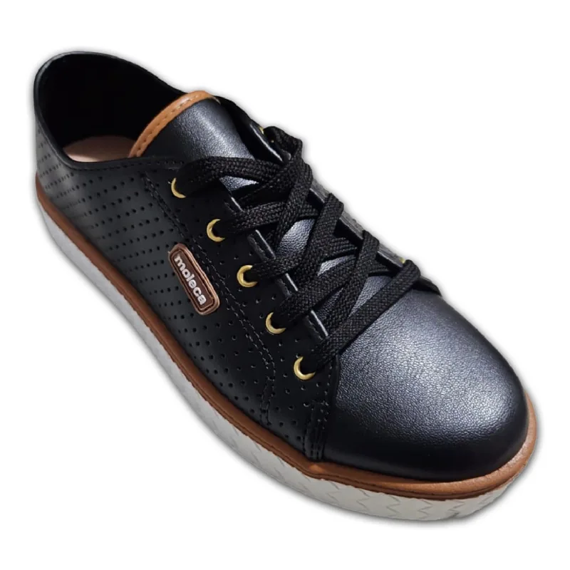 Tenis Feminino Moleca Casual Turim Microperfuros Confortavel