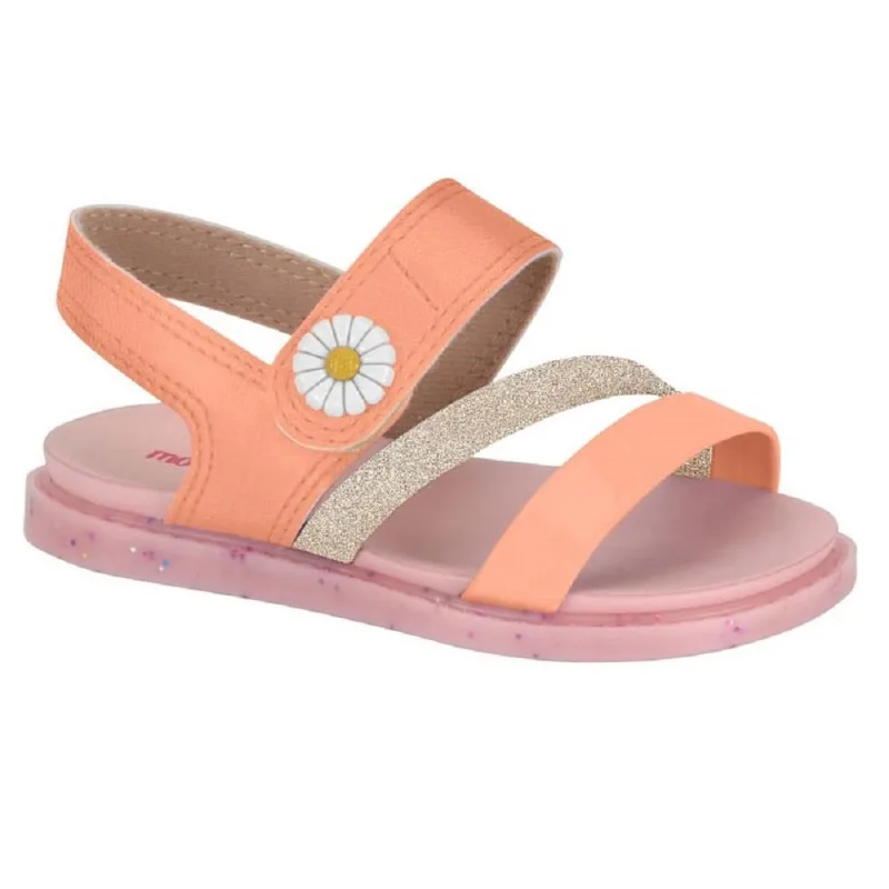 Sandália Fem Infantil Gliter Mini Shine Coral 2714.105
